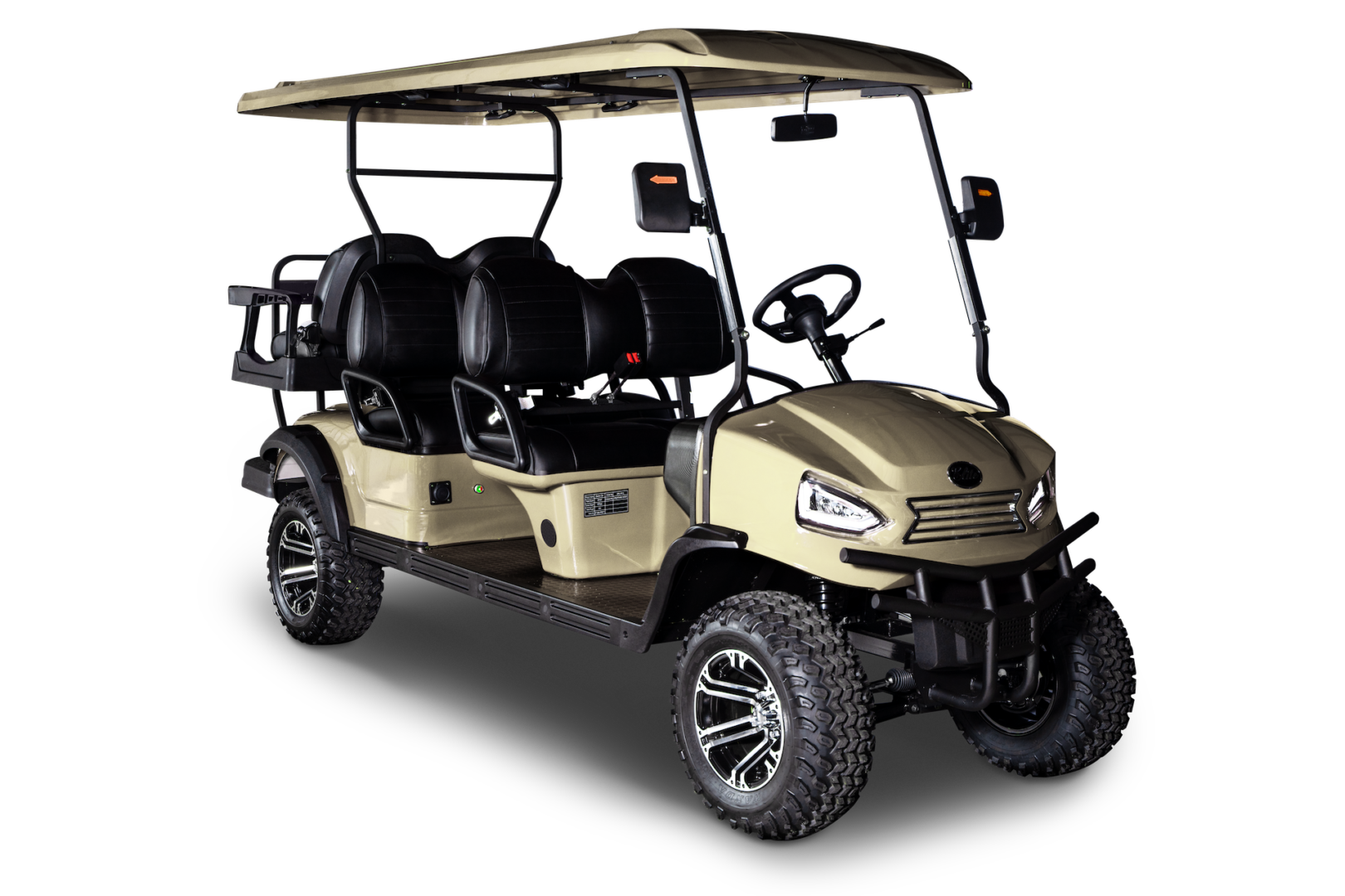 A golf cart is shown in this picture.